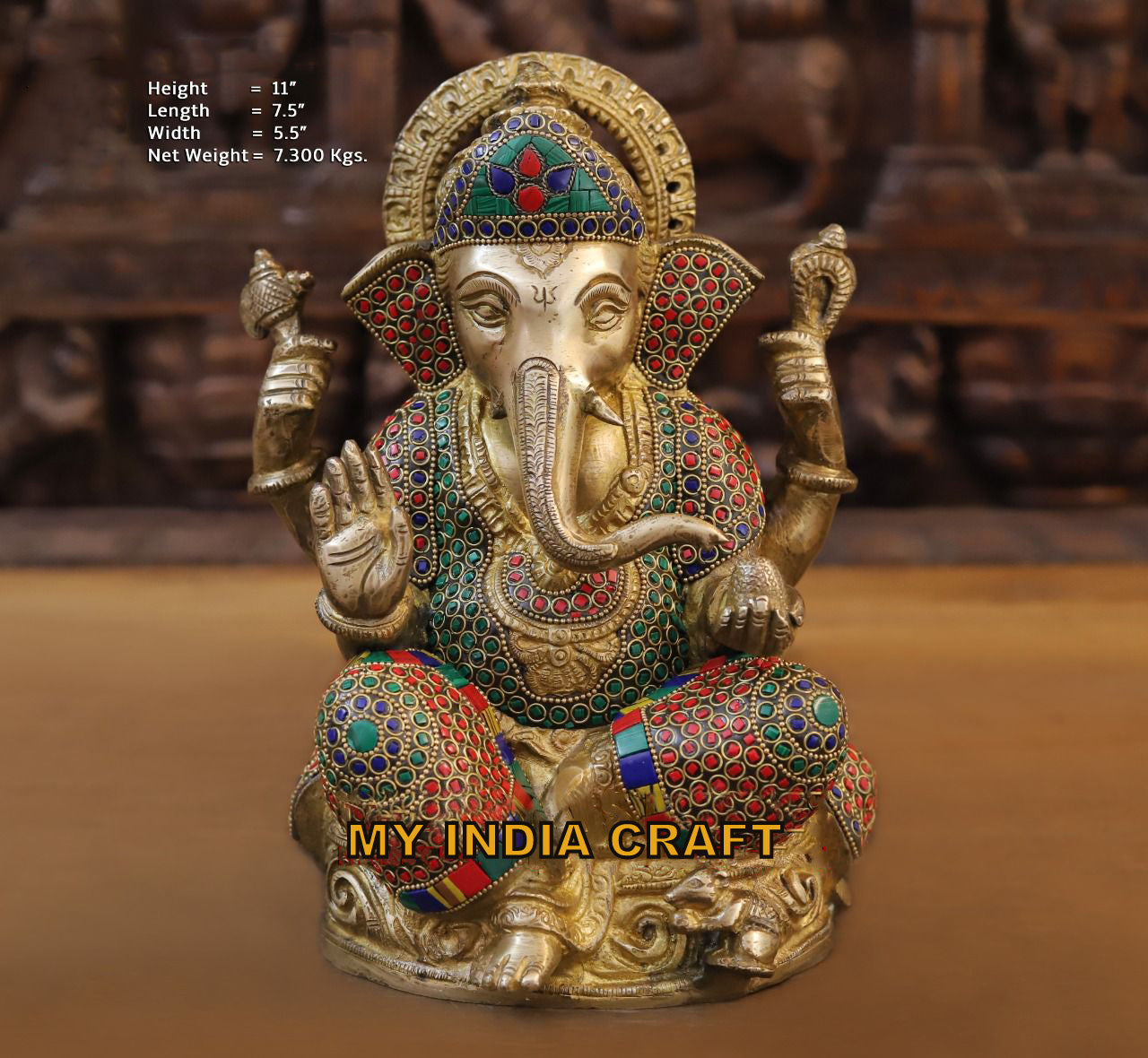 11" Ganesh statue for home temple