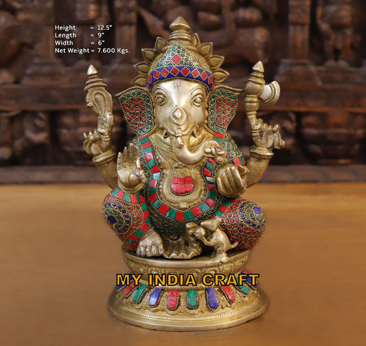 12.5" Ganesh idol