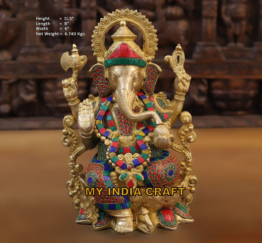 11.5" Ganpati statue