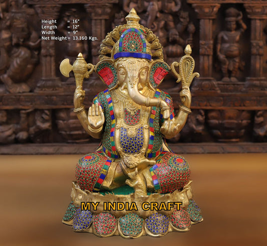 16" Ganesh Statue Ashtvinayak