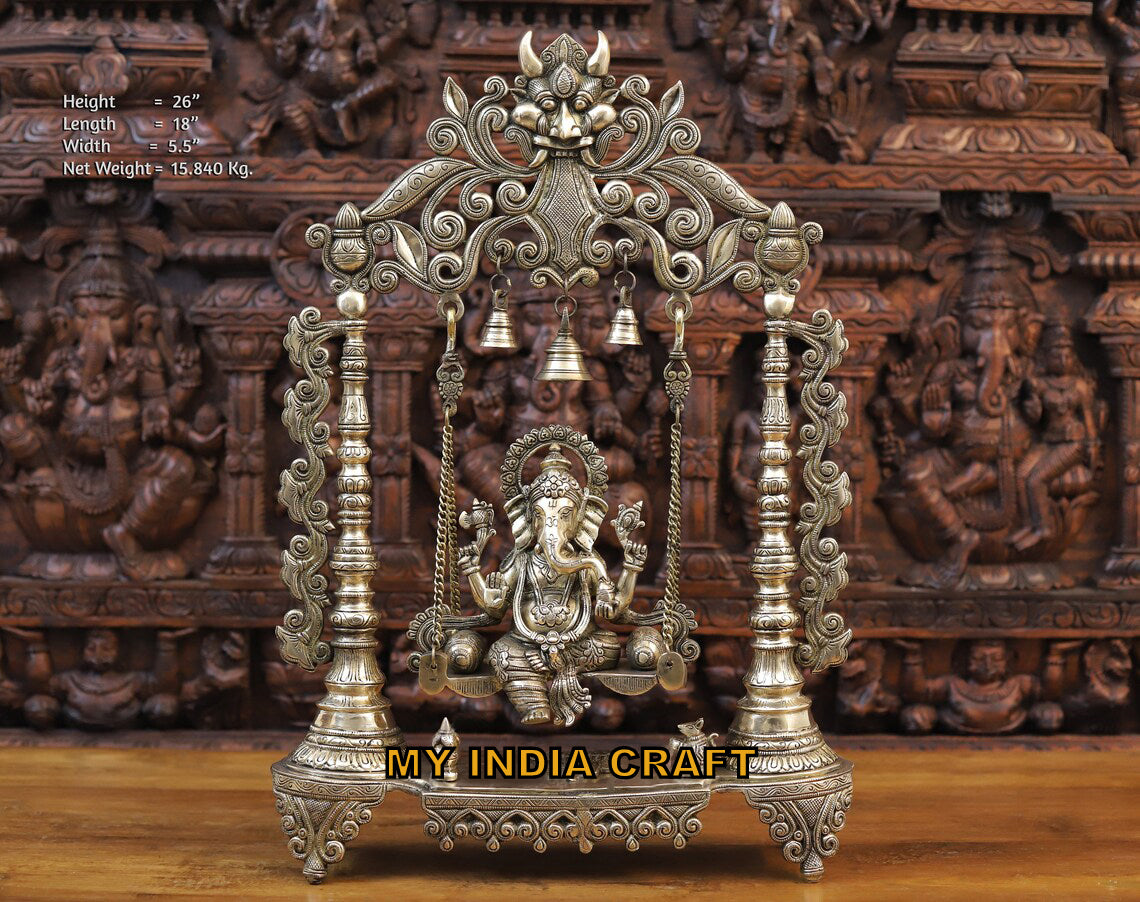26" Jhula Ganesh idol