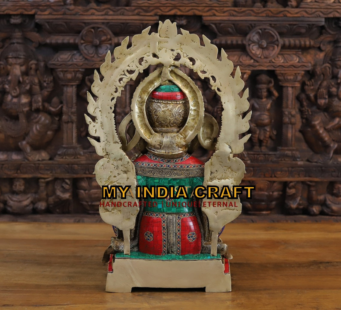 21.5 Brass Ganpati statue