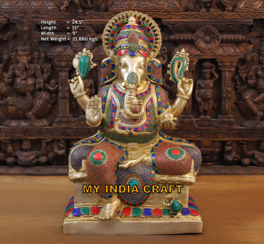 24.5" Big Ganesh statue