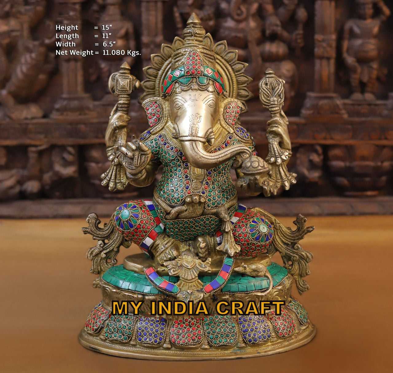 15" Ganesh murti idol