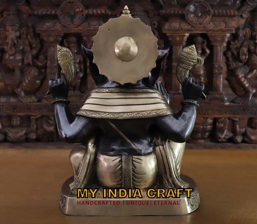 21" Big Ganpati idol in brass