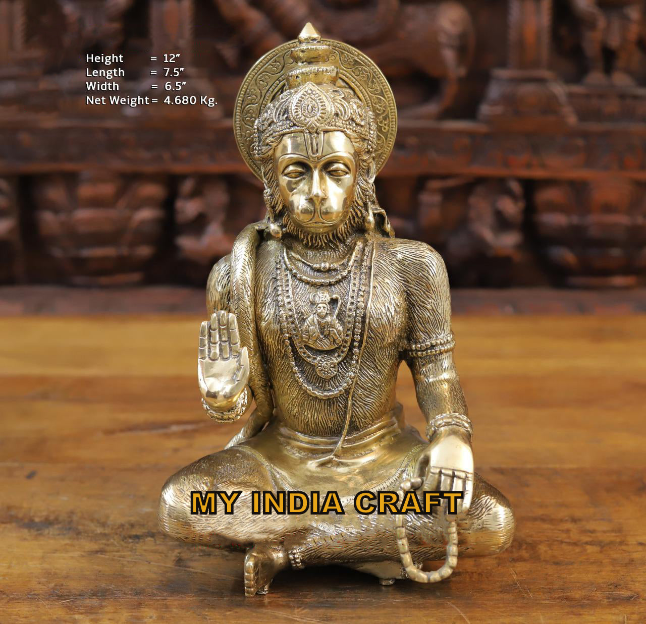 12" Hanuman idol for strenght