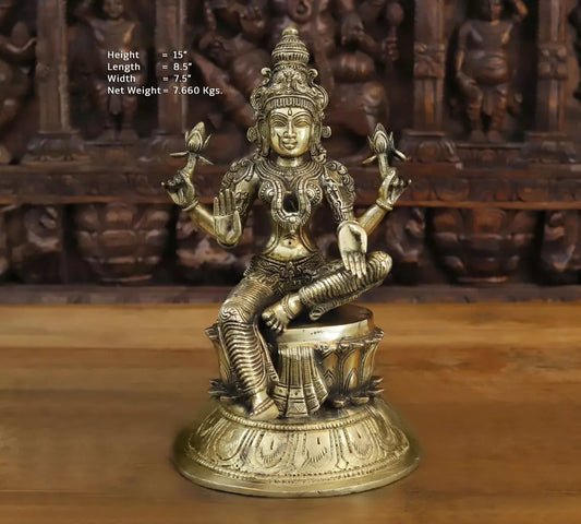 15" Kamal Lakshmi statue