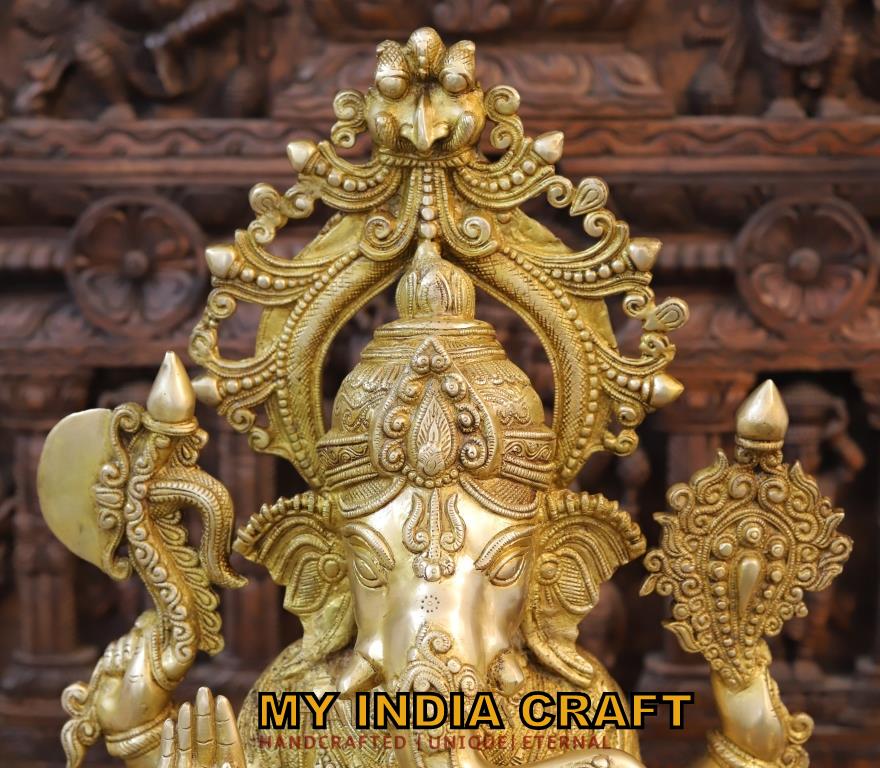 27" Brass Ganesh idol
