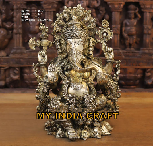 16.5" Ganesh pooja idol