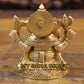 5' small brass Ganesh