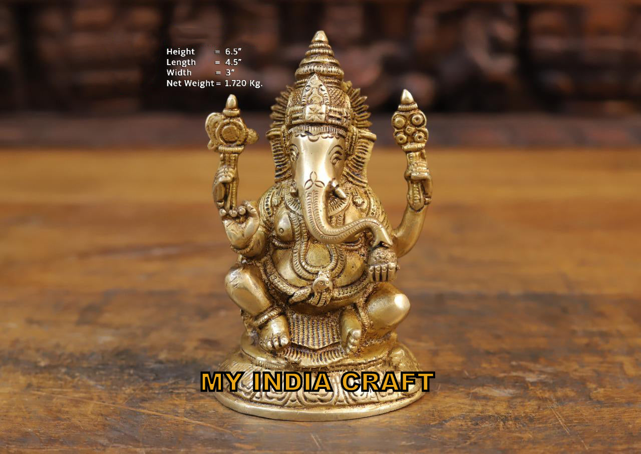 6.5" Ganeshji murti