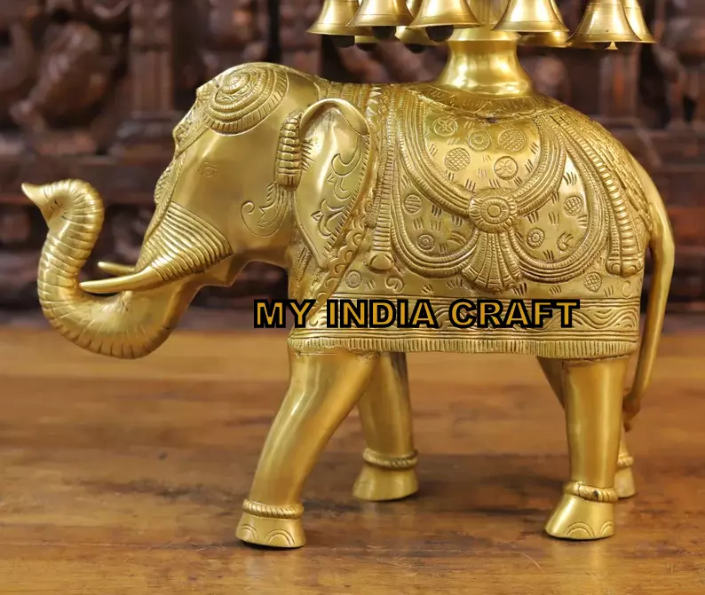 20.5" Urli with Elephant stand