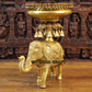 20.5" Urli with Elephant stand