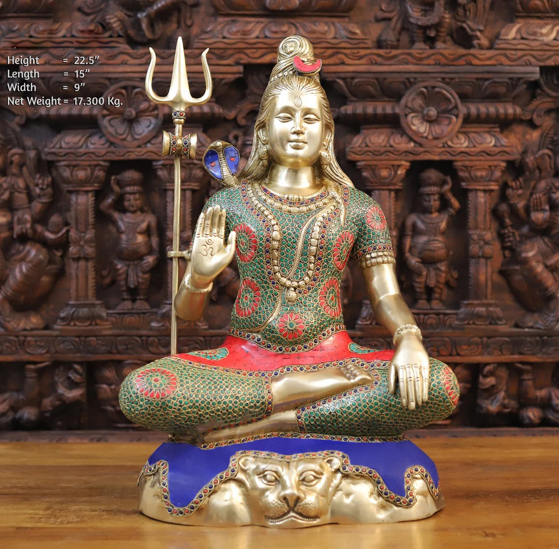 22.5" Mahadev statue