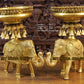 20.5" Urli with Elephant stand (SET OF 2)