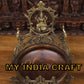 19.5" Urli with lakshmi elephants
