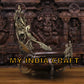 19.5" Urli with ganpati elephants