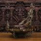 19.5" Urli with ganpati elephants