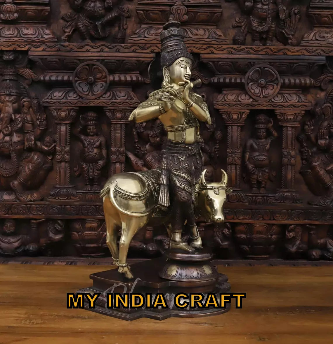 Marble Krishna Idol | Makhan Chor murti | Krishna Statue for Home Decor | Lord  Krishna