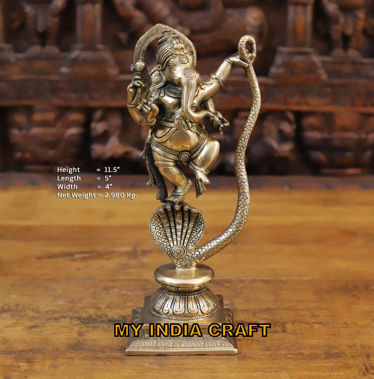 11.5" Standing Ganesha