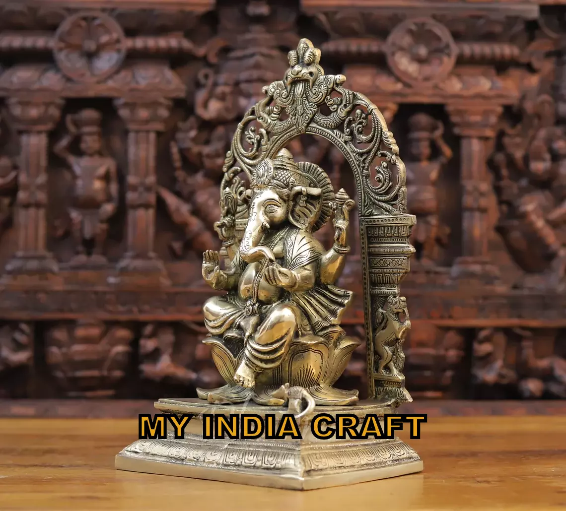 15.5" Ganesh with temple