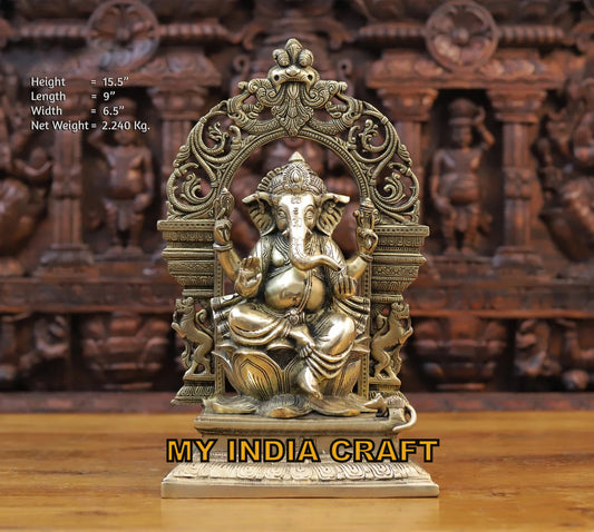 15.5" Ganesh lakshmi saraswati set