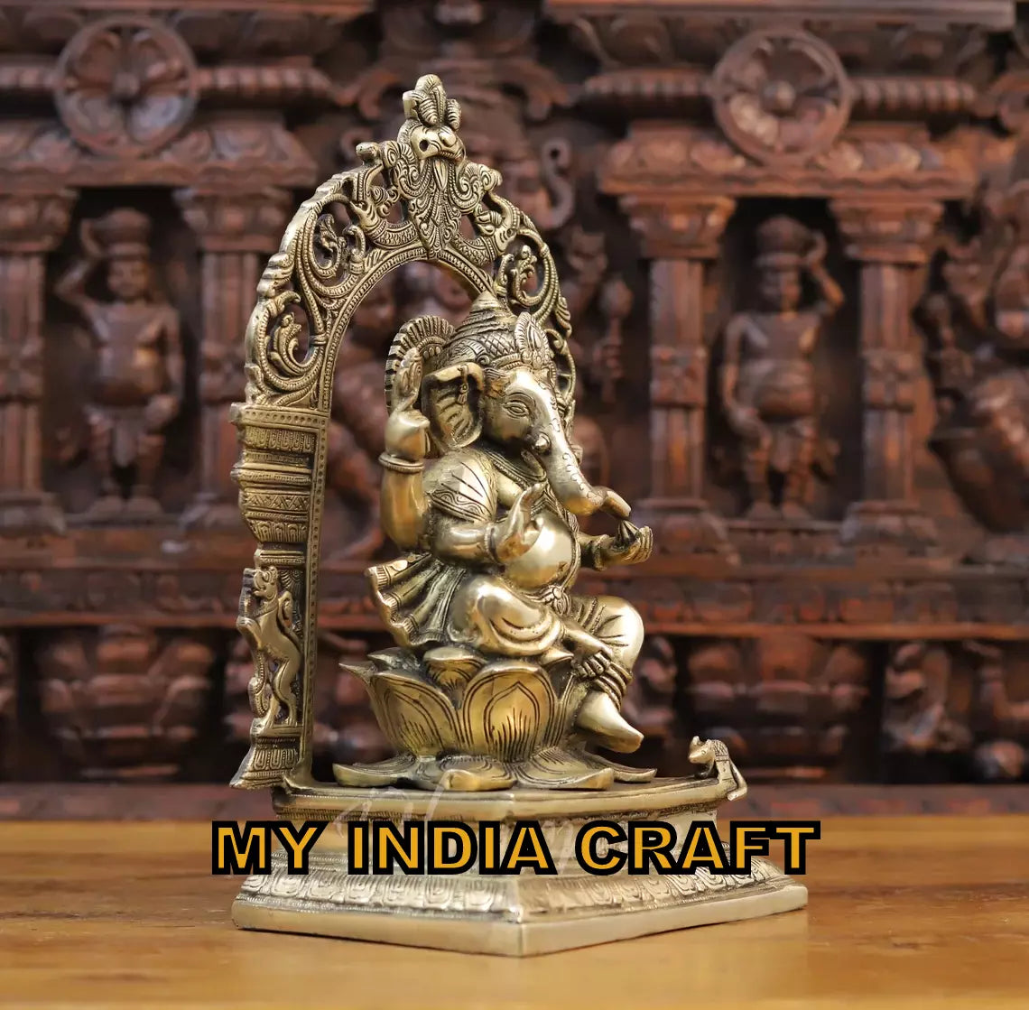 15.5" Ganesh with temple