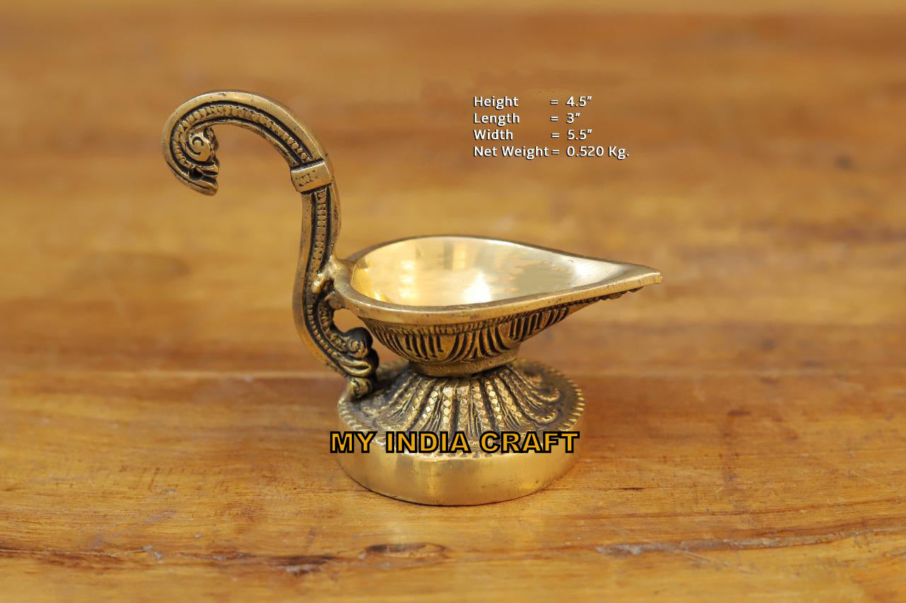 4.5" Brass Diya (set of 2)