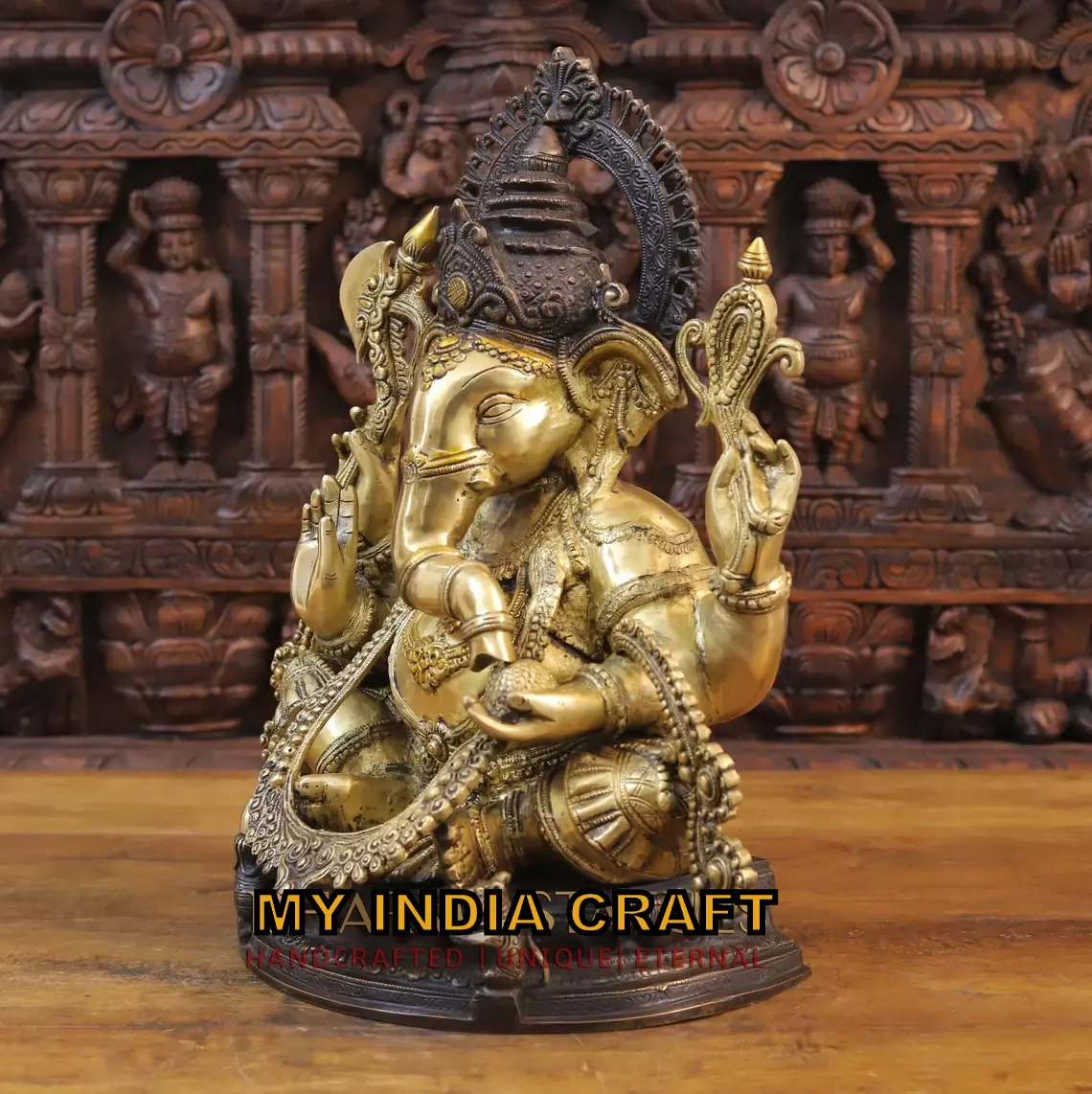 19.5" Antique Ganesh murti