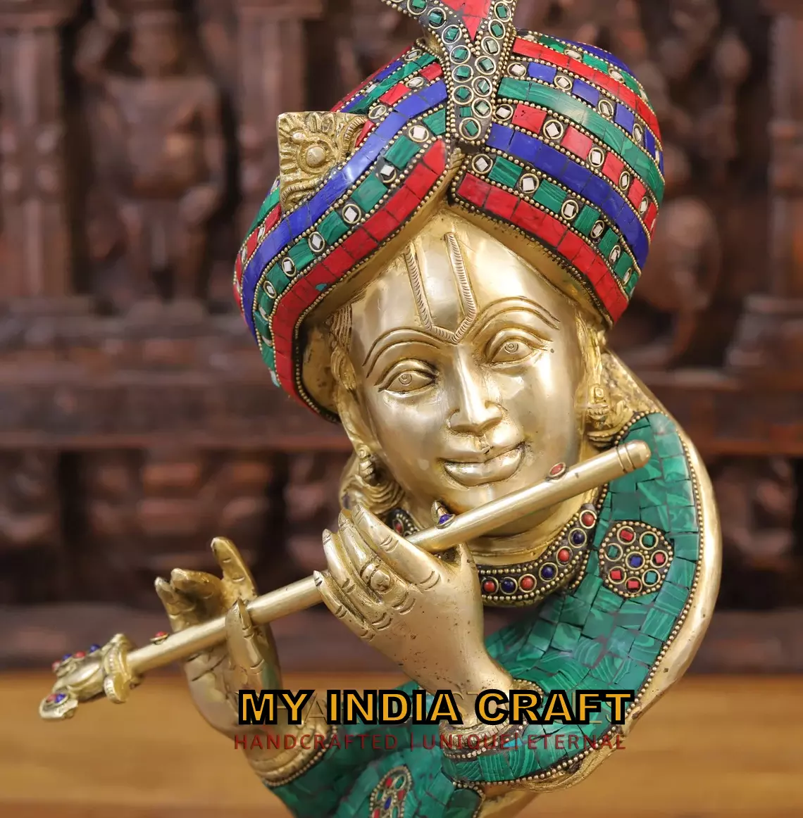 22" Krishna with flute