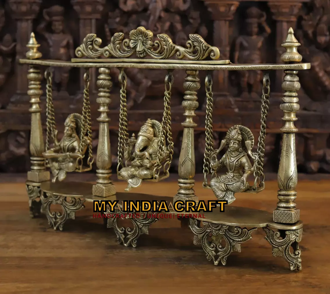 15" Swing ganesh lakshmi saraswati
