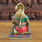 10" Hanuman Statue brass inlay