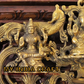 14" Ganesh lakshmi saraswati wall art with diya