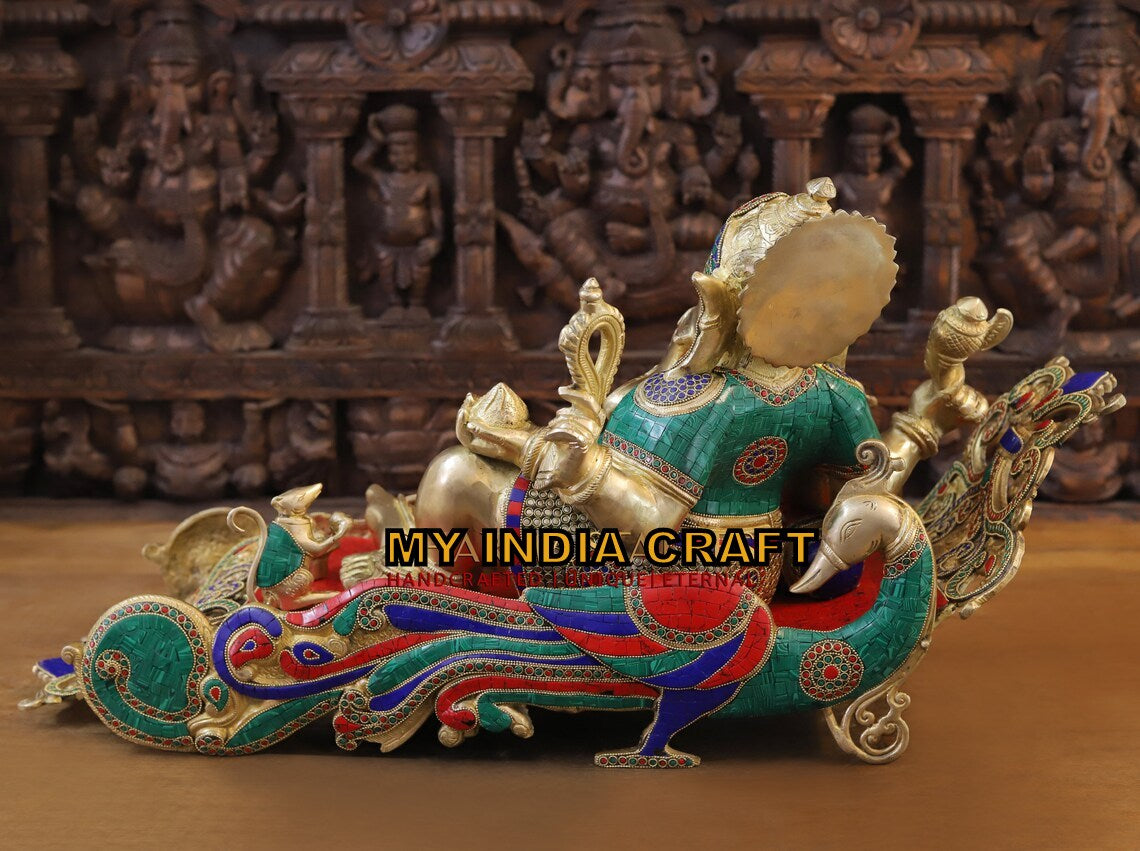 16" Sleeping Ganesha statue