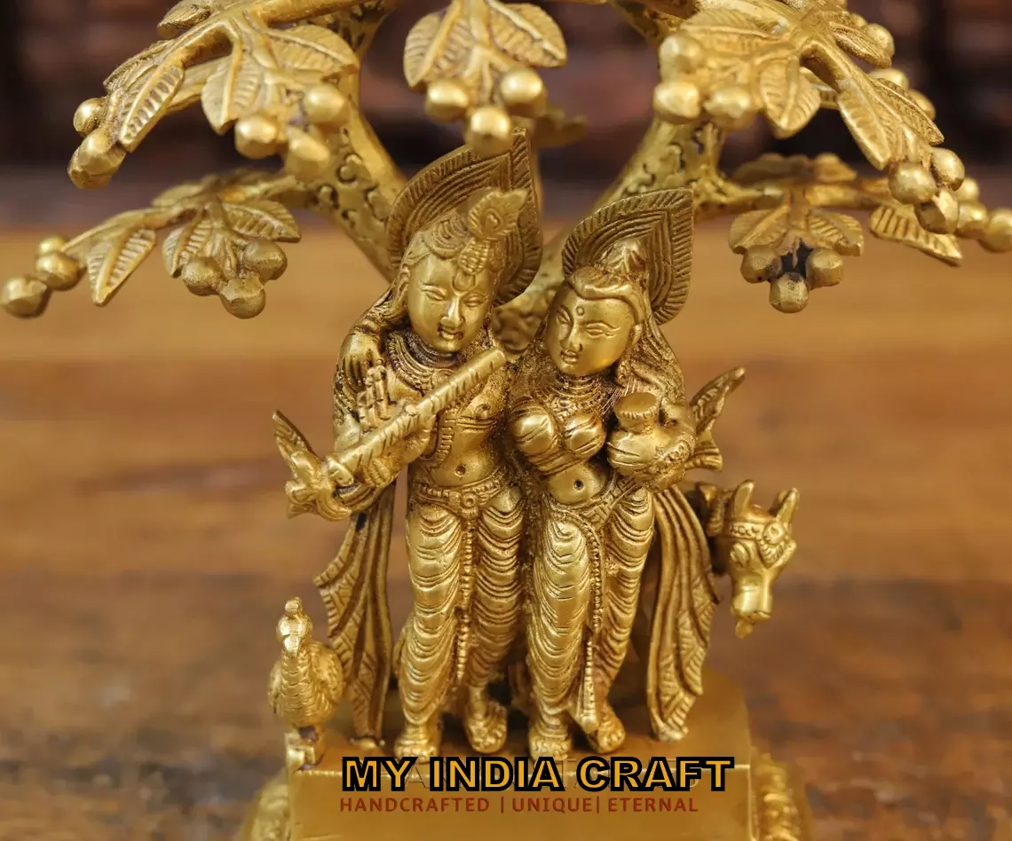 10" Small Radha Krishna under tree