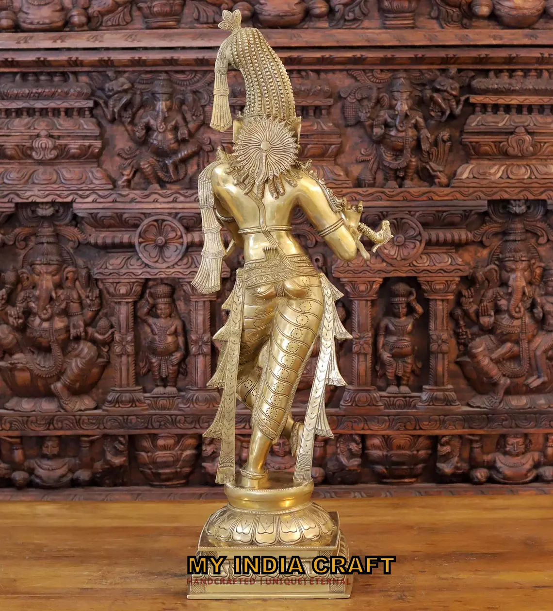 Lord Krishna idol indian gift for home and living usa dubai – Amba  Handicraft
