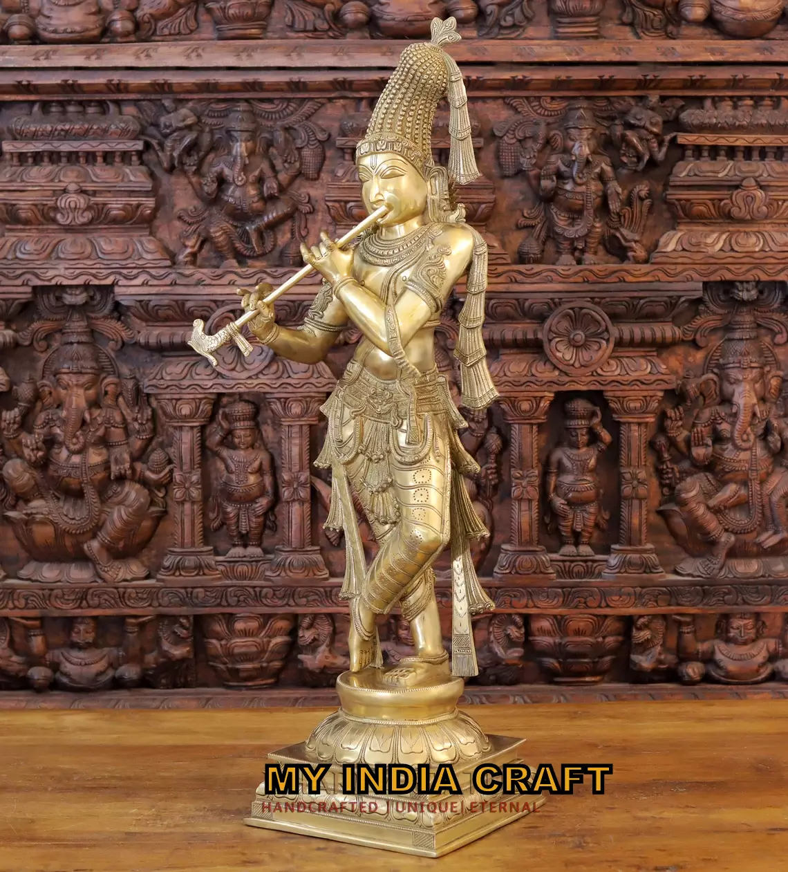 Lord Krishna idol indian gift for home and living usa dubai – Amba  Handicraft