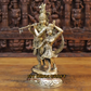 16.5" Radha Krishna In Brass Décor