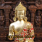 20.5" Buddha statue brass