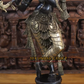 35" Black Krishna Statue in brass