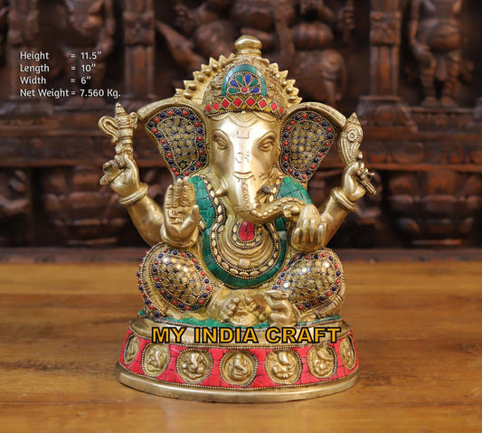 11.5" Ganesh statue for home