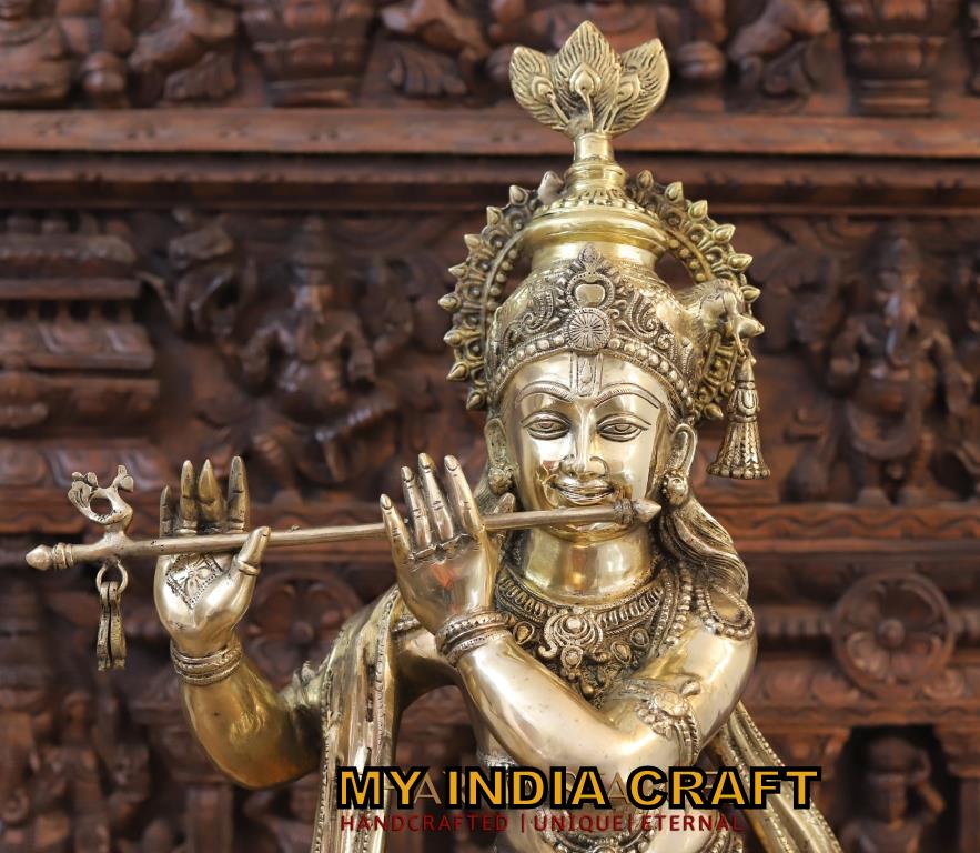 36.5" Big Krishna statue