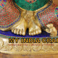 14" Ganpati idol inlay work in brass