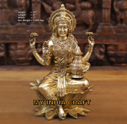 12" Lakshmi Idol for home