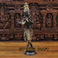 23" Black Krishna Idol in brass