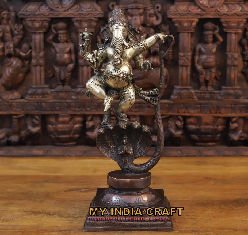 9" Standing Ganesh statue