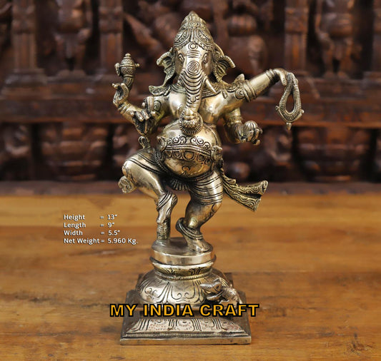 13" Ganesh idol standing vastu