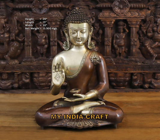 20" Buddha statue antique