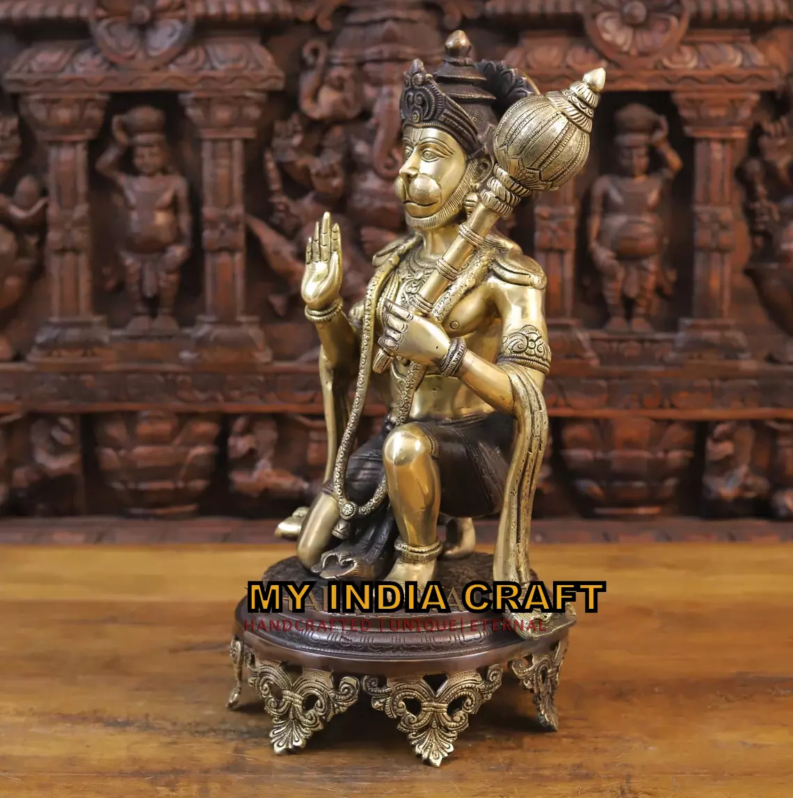 19.5" Big Hanuman statue metal