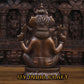 15.5" Antique Brass ganpati idol